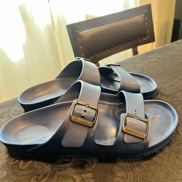 Birkenstock navy sandals for men size 10 - Picture 1 of 9